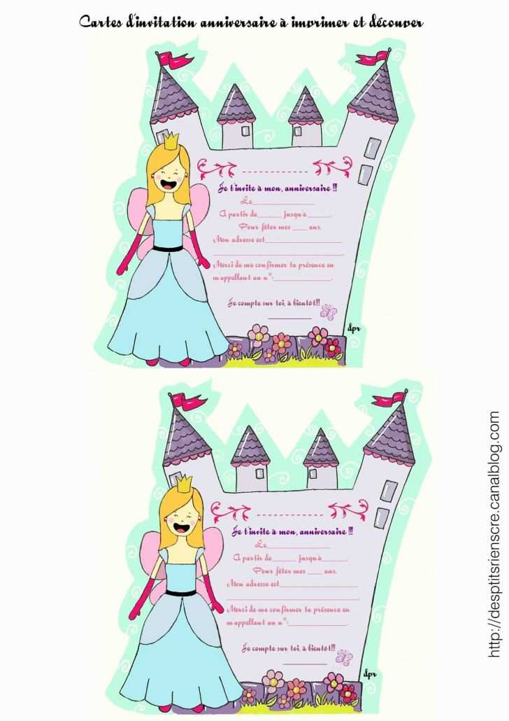 70 Beau Invitation Anniversaire Fille 6 Ans Images