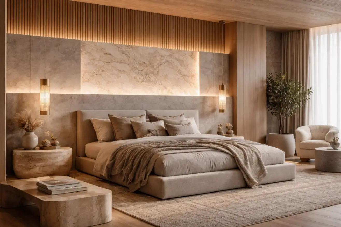 Associer les matériaux dans la chambre : textures et design en couches en 2026