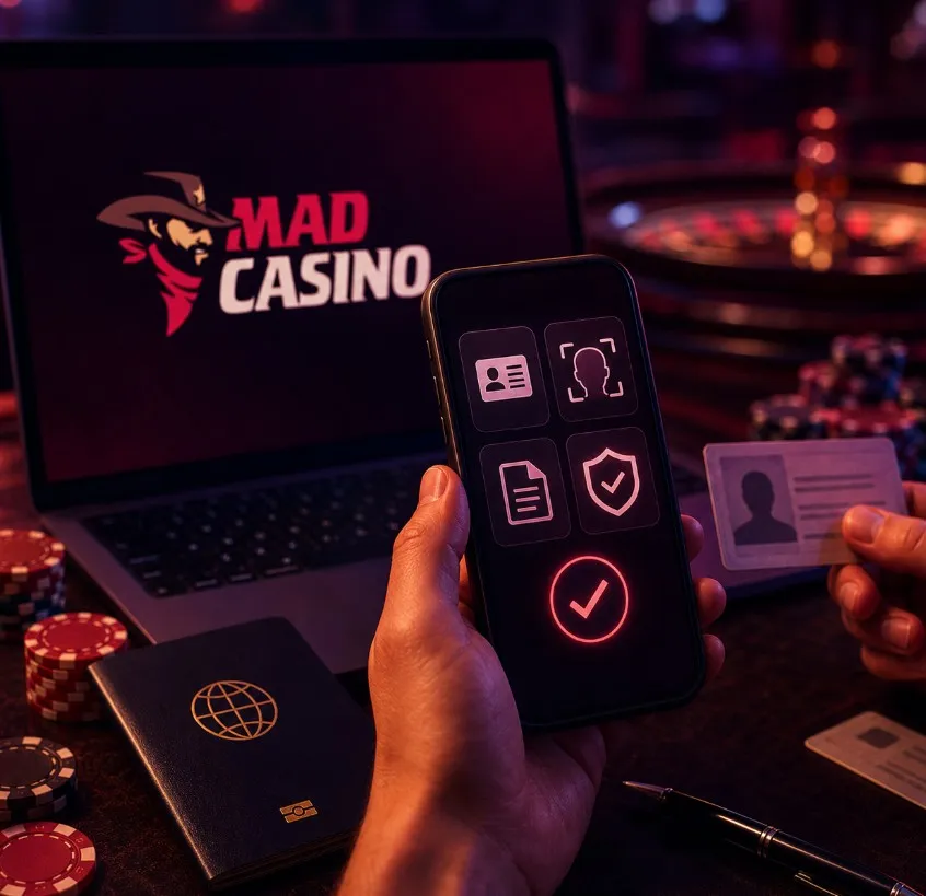 Vérification Mad Casino : documents, KYC et validation du compte